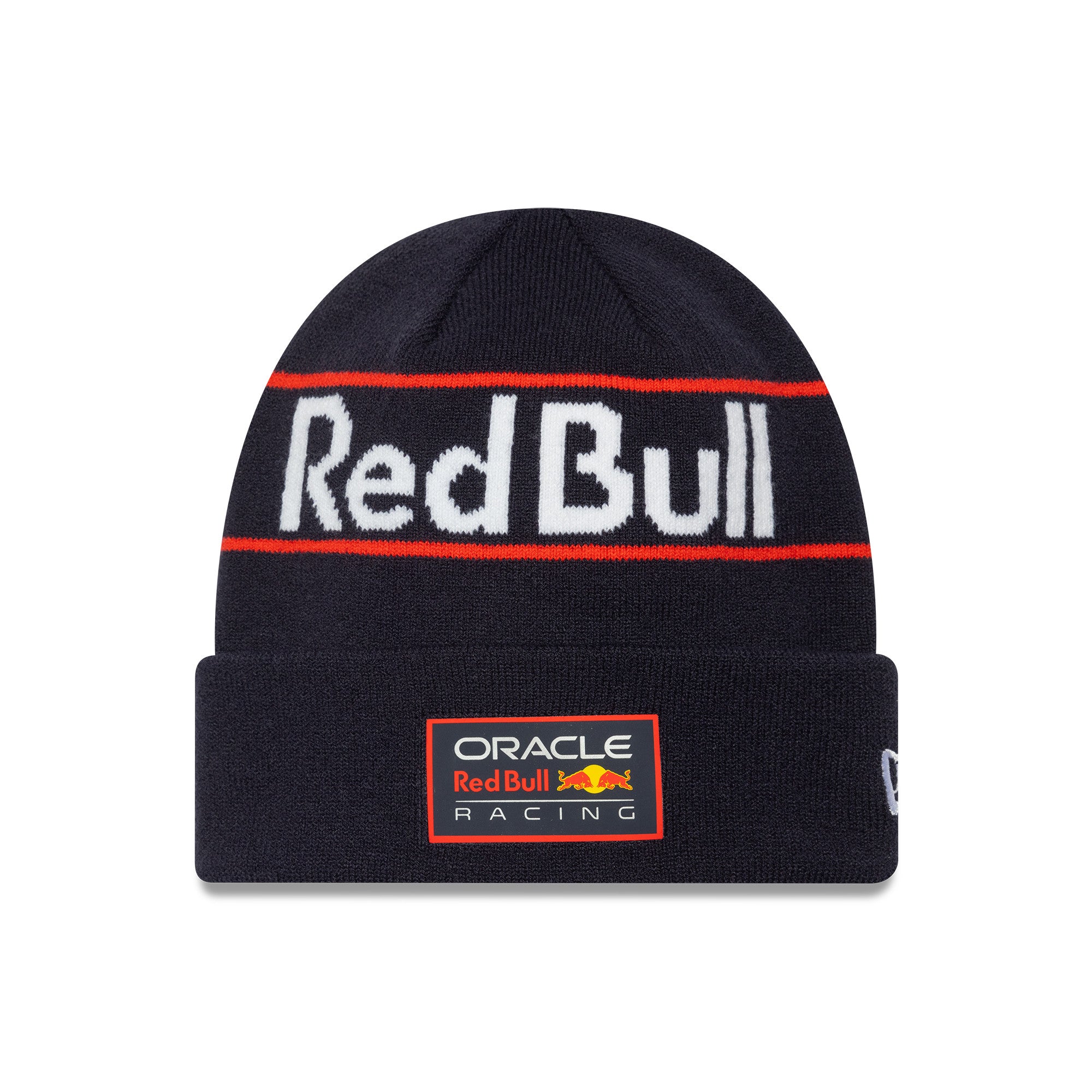 Red Bull Racing F1 Team 2025 Word Mark Cuff Knit Adults - Night Sky/White