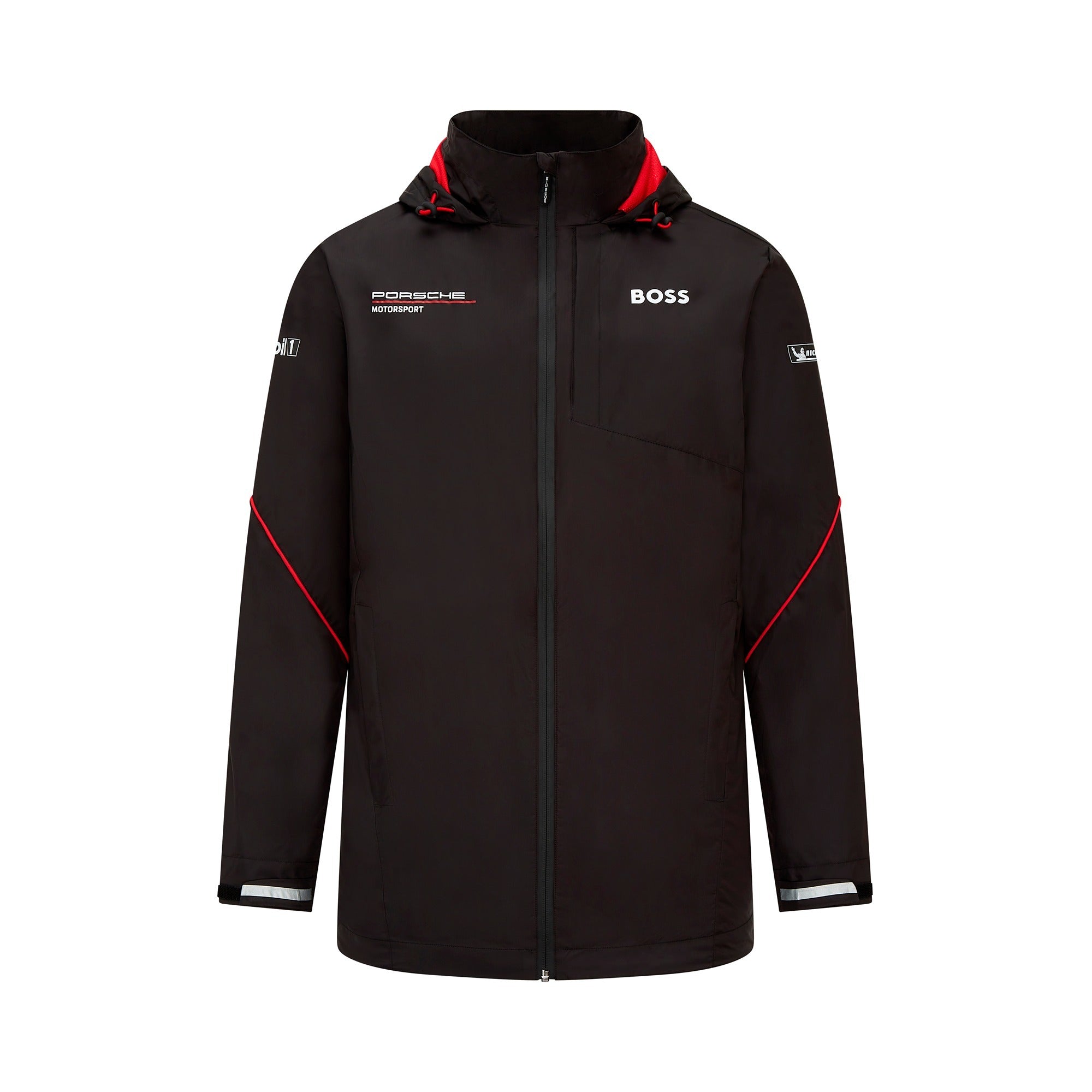 Porsche Team Rain Jacket Mens - Black