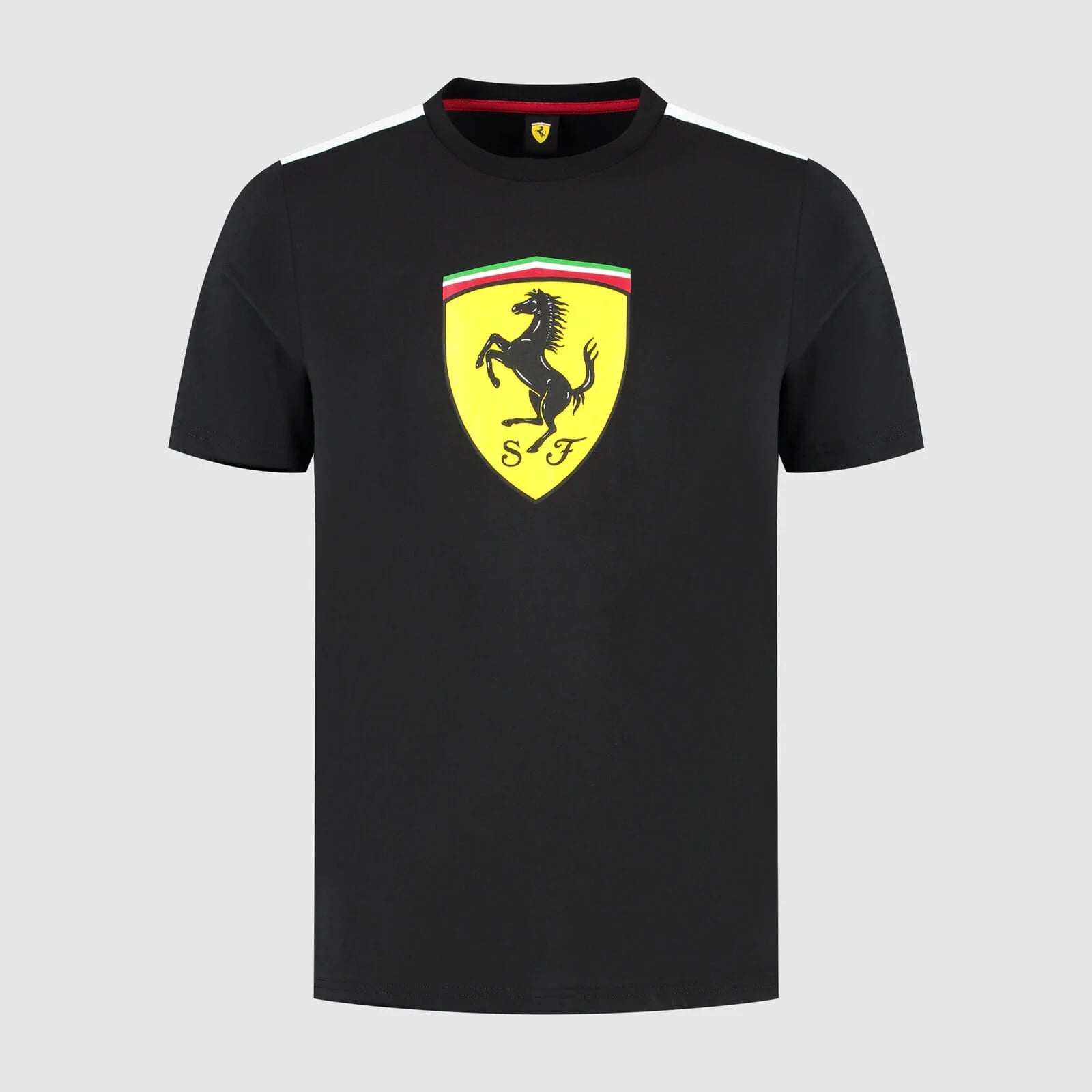 Scuderia Ferrari F1 Large Shield Tee Mens - Black