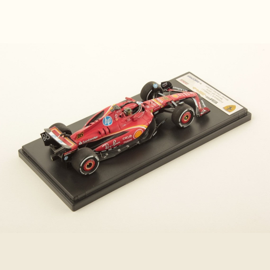 Looksmart Ferrari SF-24 F1 Charles Leclerc No.16 2024 Monza GP Winner Car Unisex - Red - 1:43 Scale