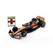 Spark McLaren F1 Team MCL39 Lando Norris 2025 Monaco GP Winner F1 Car And Pit Board Adults - Papaya - 1:18 Scale