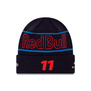 Red Bull Racing F1 Sergio Perez Team Cuff Beanie Adults - Night Sky/Hot Red