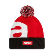 Aprilia Jacquard Cuff Beanie Adults - White/Front Door Red
