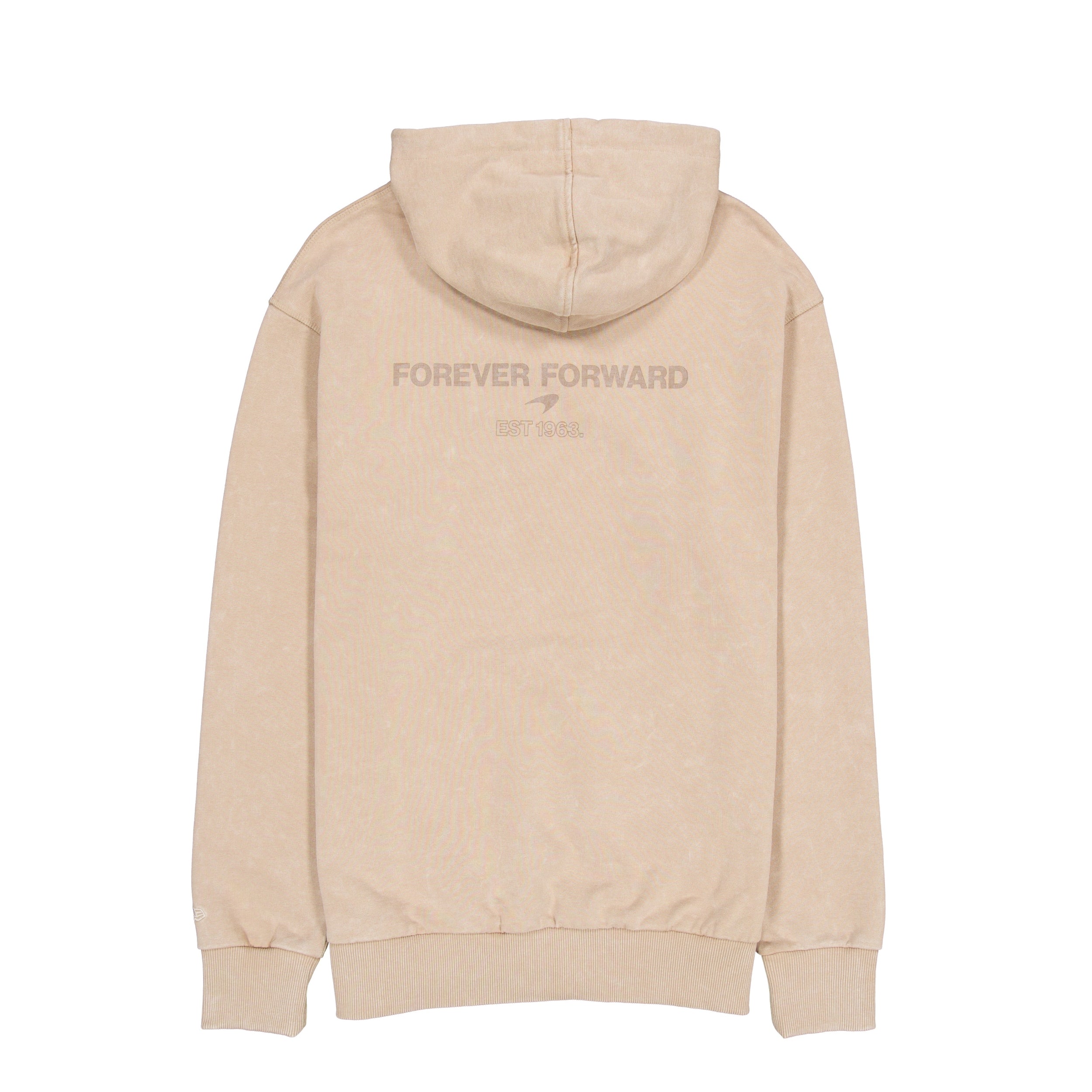 McLaren Racing F1 Wordmark Logo Oversized Hoodie Adults - Taupe