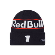 Red Bull Racing F1 Team 2025 Max Verstappen Cuff Knit Beanie Kids - Night Sky/White