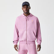 McLaren Racing F1 Washed Full Zip Oversized Hoodie Adults - Dark Pink