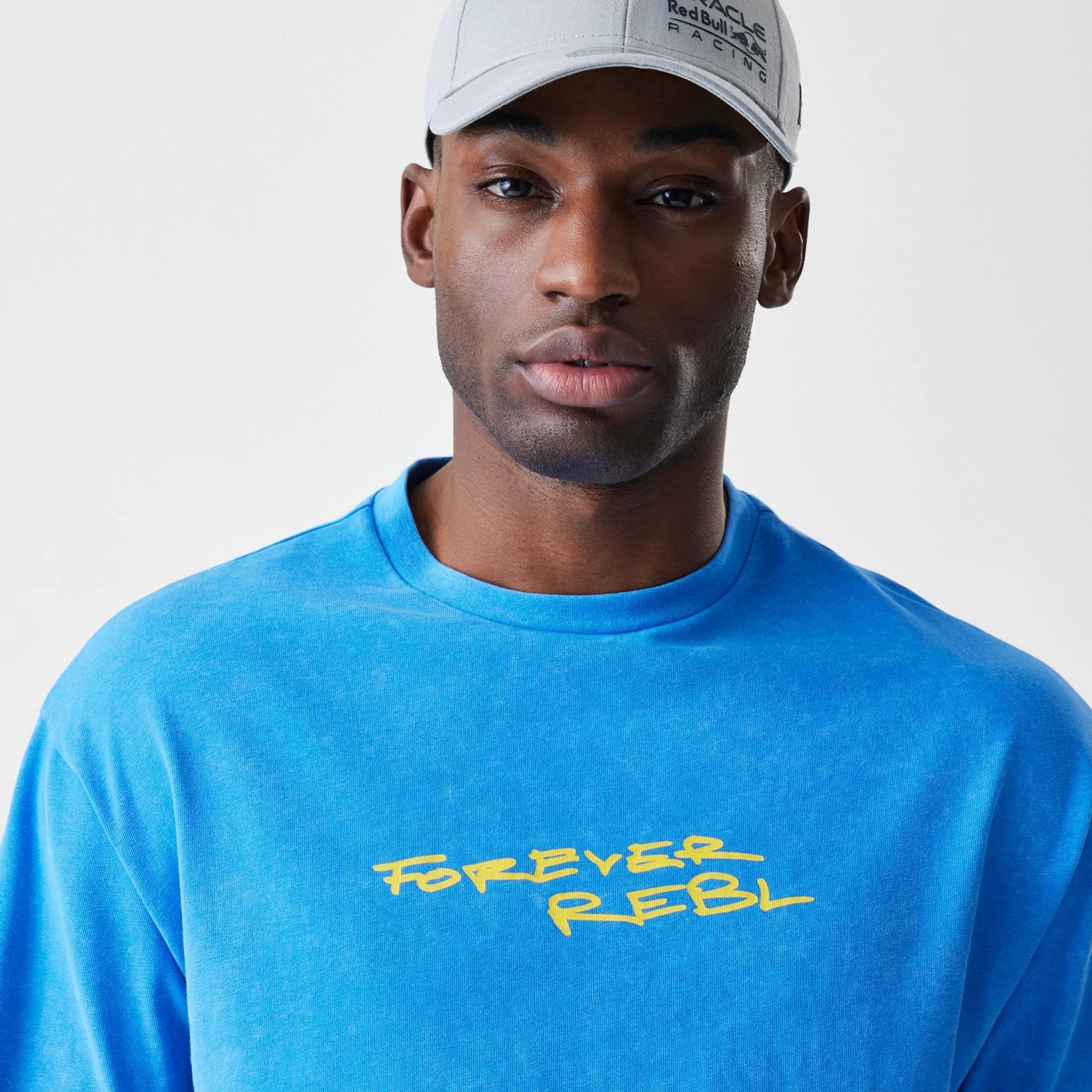 Red Bull Racing F1 Back Graphic Oversized Tee Adults - Blue