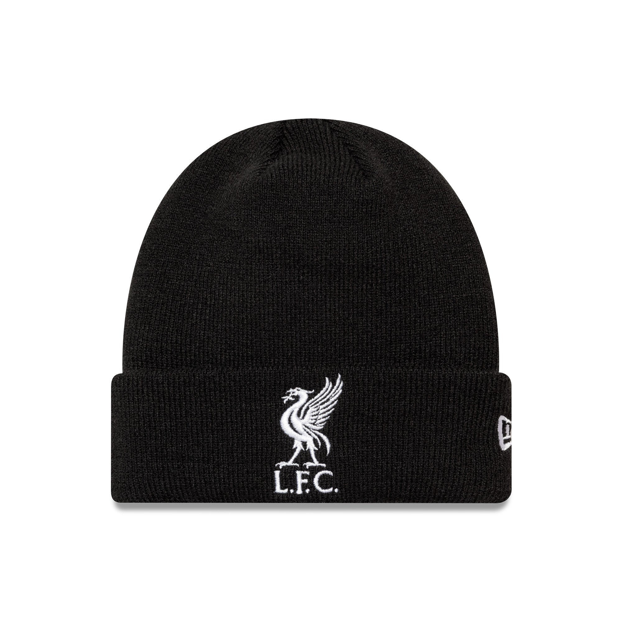 Liverpool FC Core Cuff Beanie Adults - Black/White