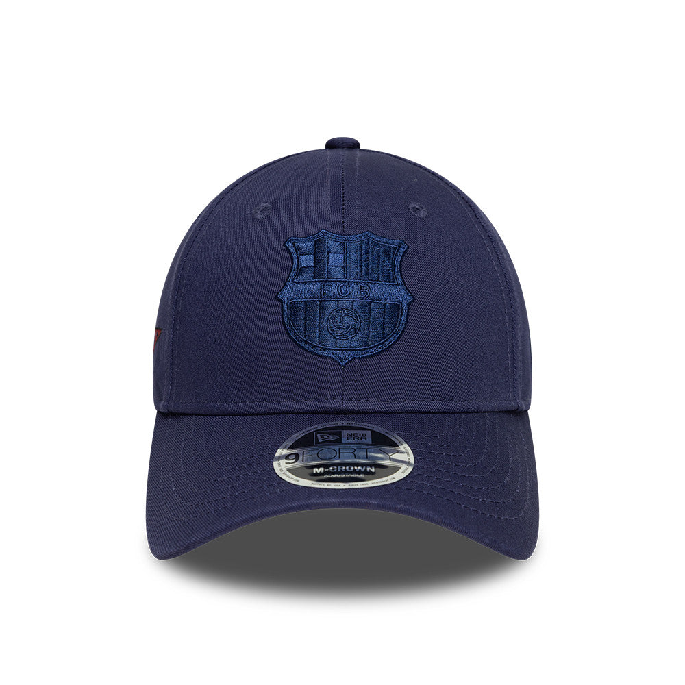 FC Barcelona Graphic 9Forty Adjustable A-Frame M-Crown Cap Adults - Light Navy