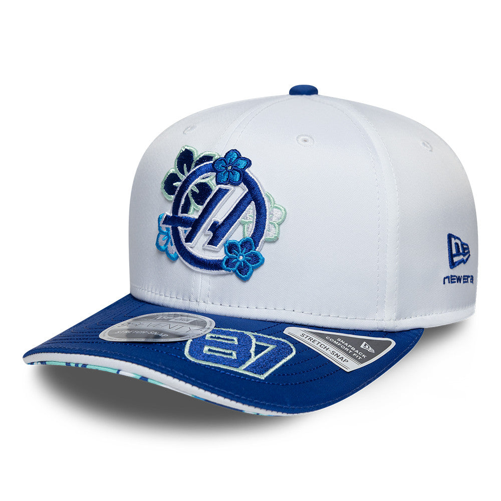 Haas F1 Oliver Bearman Japan 9Seventy Cap Stretch Snap Adults - White