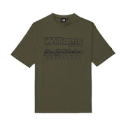 Williams F1 Helmet Graphic Oversized Tee Adults - New Olive