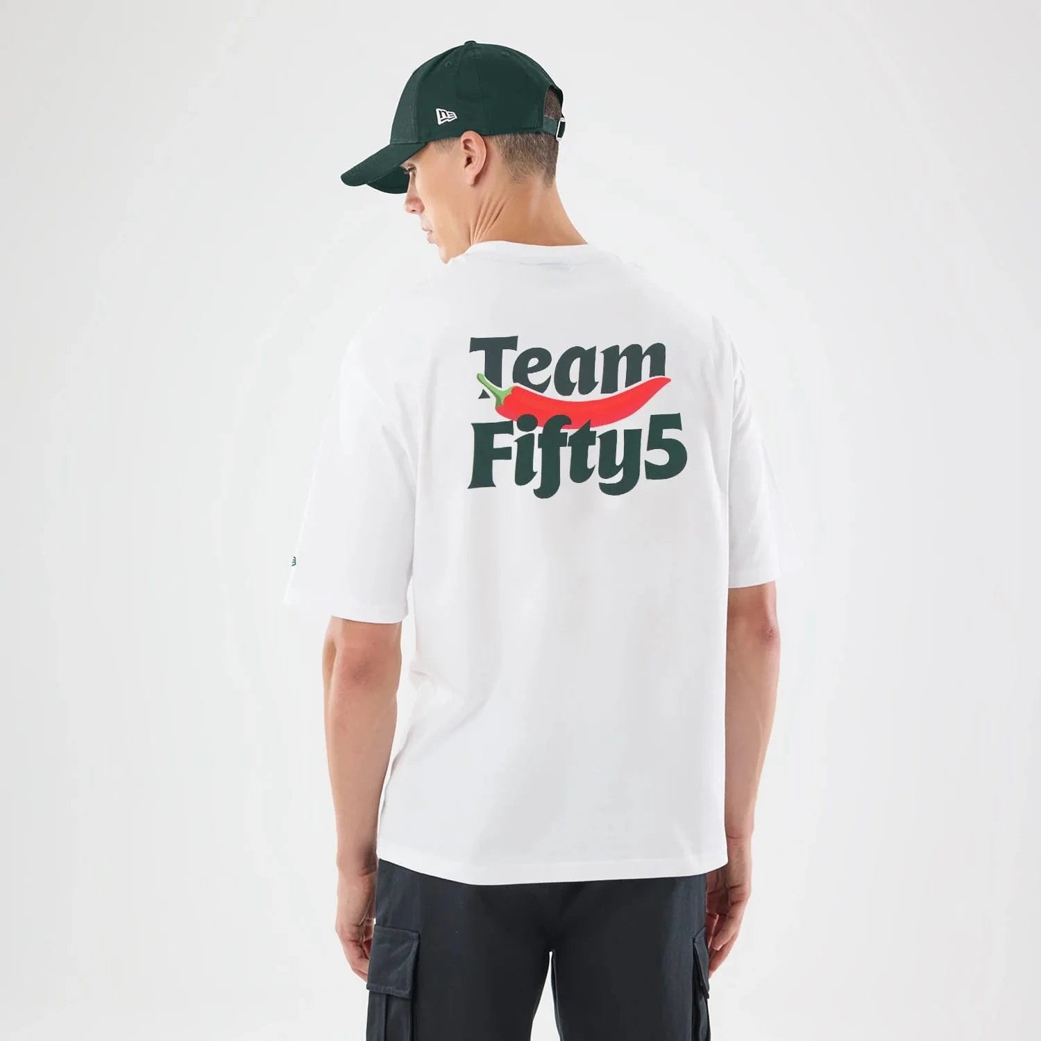 Team Fifty5 Oversized Tee Adults - White