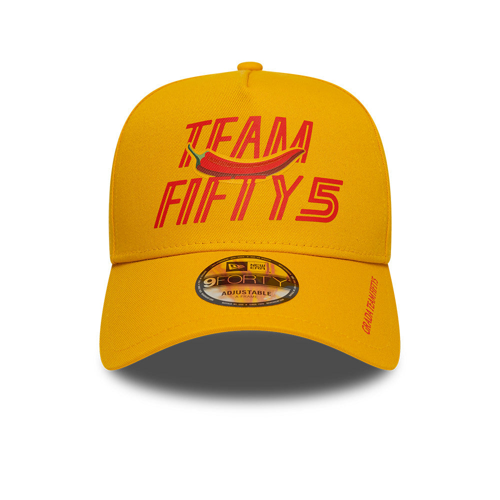 Team Fifty5 Grandstand 9Forty Cap A-Frame Adults - Amber Gold