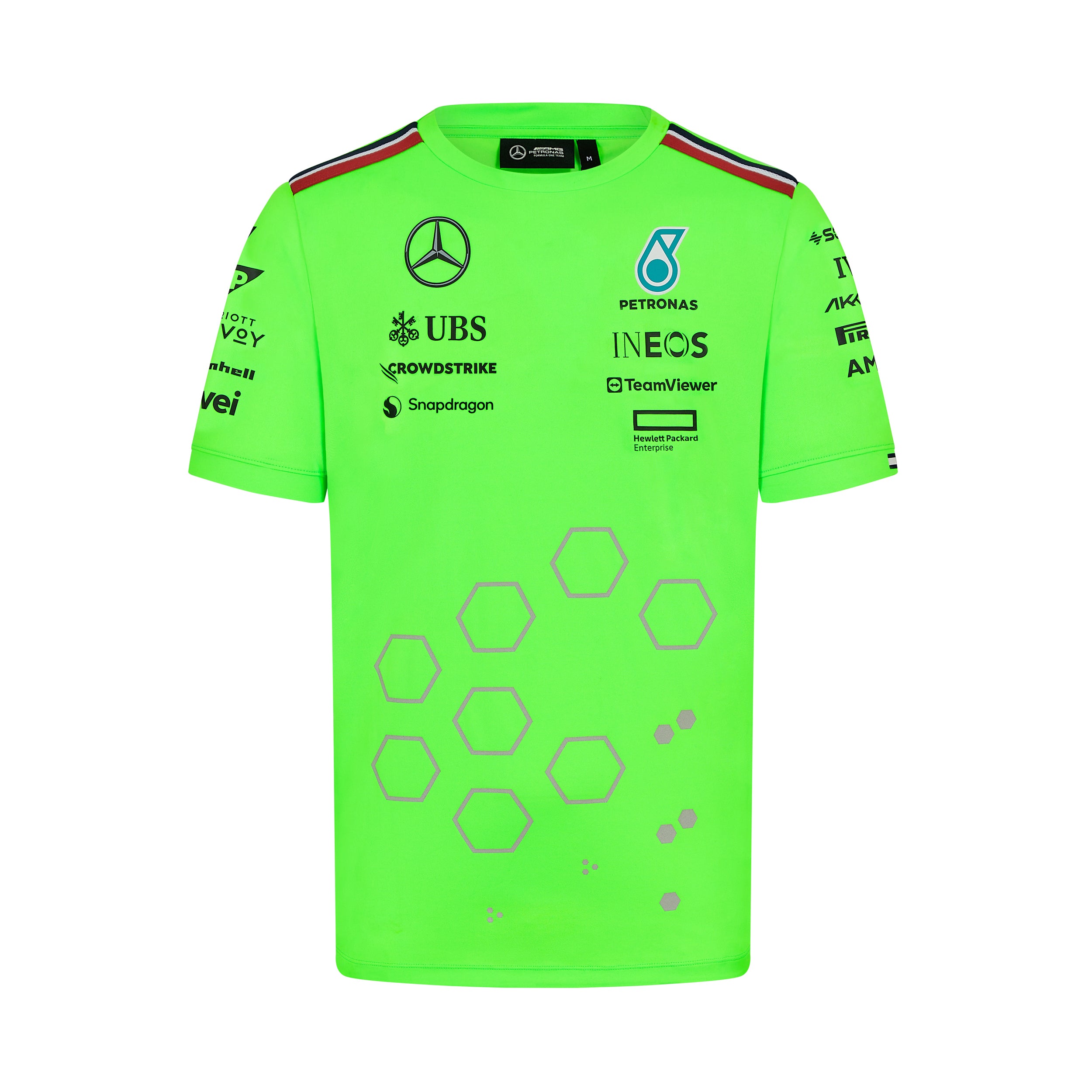 Mercedes AMG Petronas F1 Team 2024 Set Up Tee Mens - Green