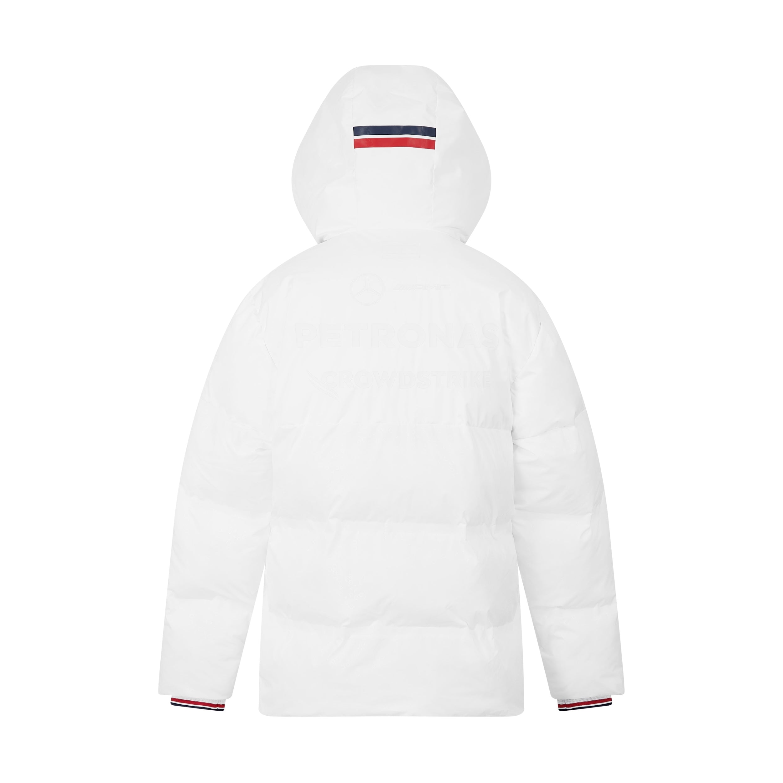 Mercedes AMG Petronas F1 Team 2024 Puffer Jacket Mens - White