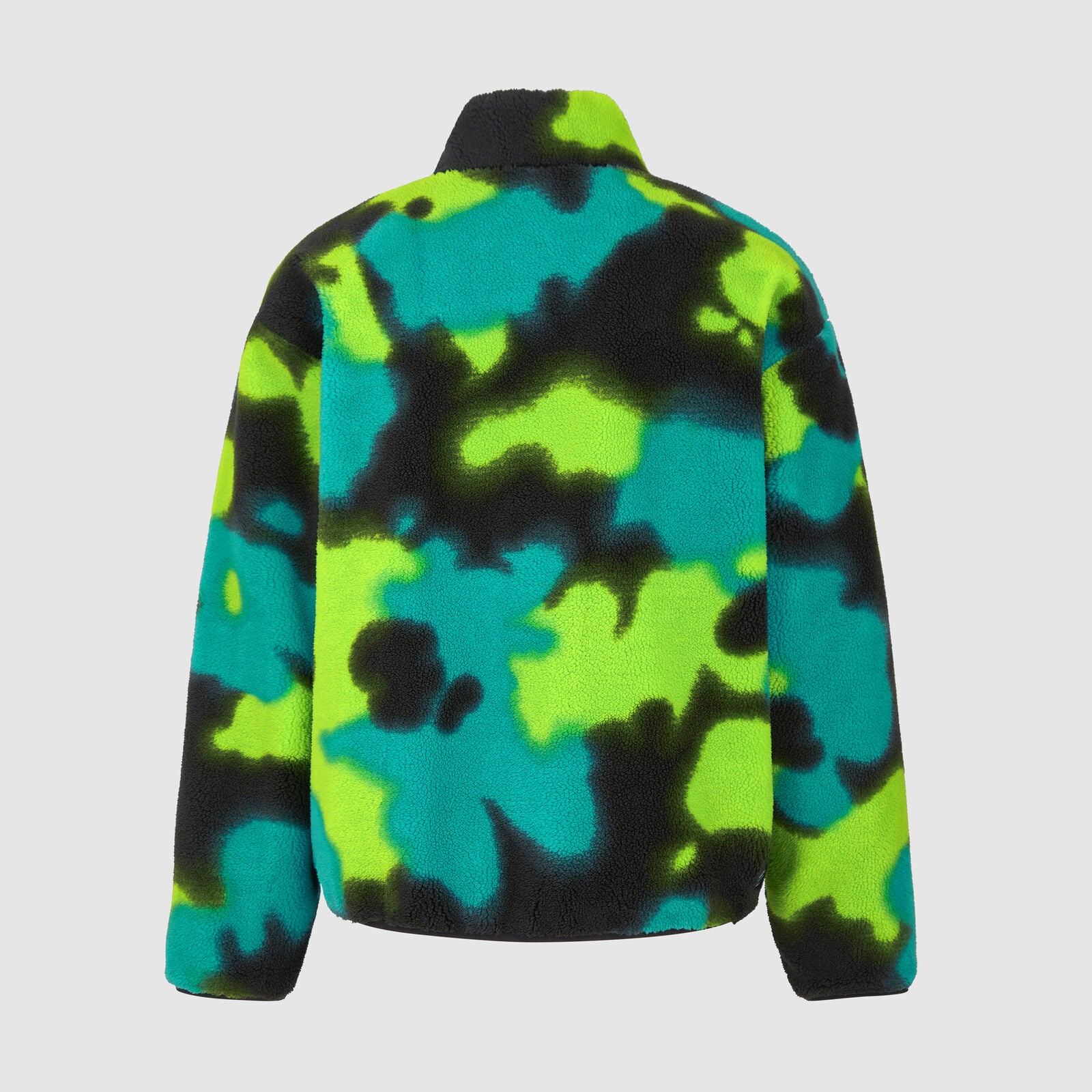 Mercedes AMG Petronas F1 Spray Camo Sherpa Quarter Zip Mens - Multicolour