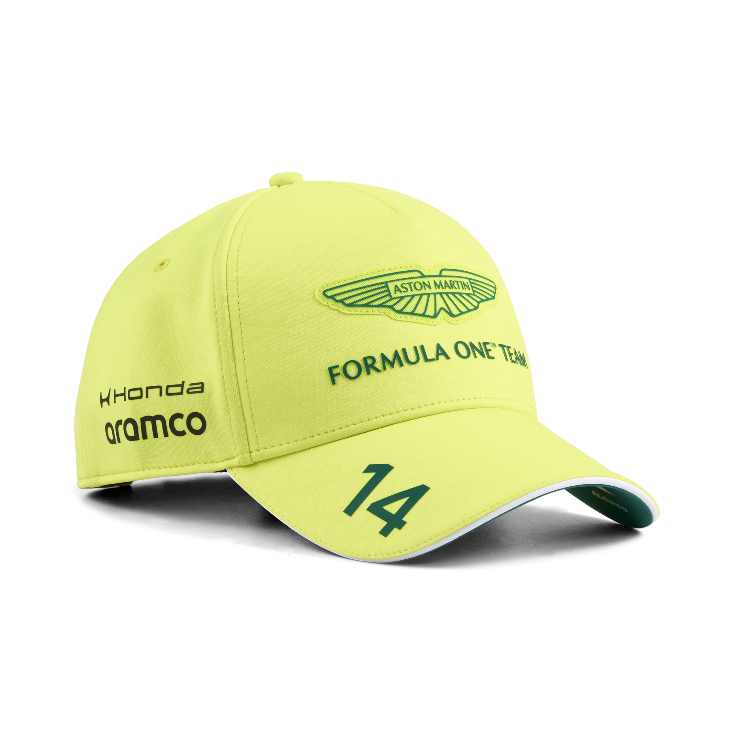 Aston Martin F1 Team 2026 Alonso Baseball Cap Unisex - Lime Shimmer