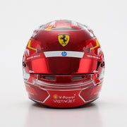 Looksmart Scuderia Ferrari F1 Team Charles Leclerc 2024 Abu Dhabi GP Mini Helmet Adults - Red - 1:5 Scale