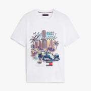 Cadillac F1 X Tommy Hilfiger Miami Graphic Tee Mens - White