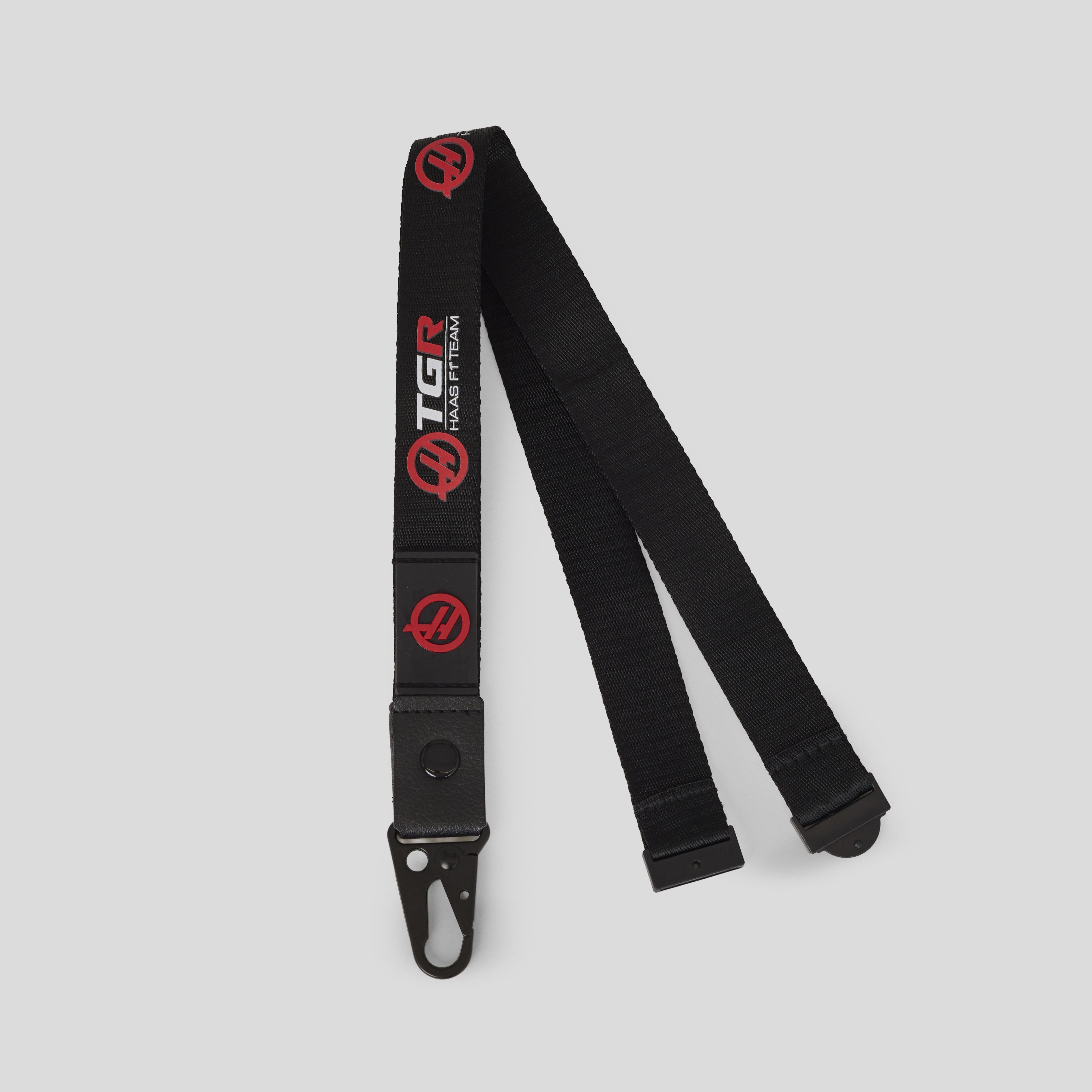 Haas F1 Team 2026 Lanyard Unisex - Castore Black/Flame Scarlet
