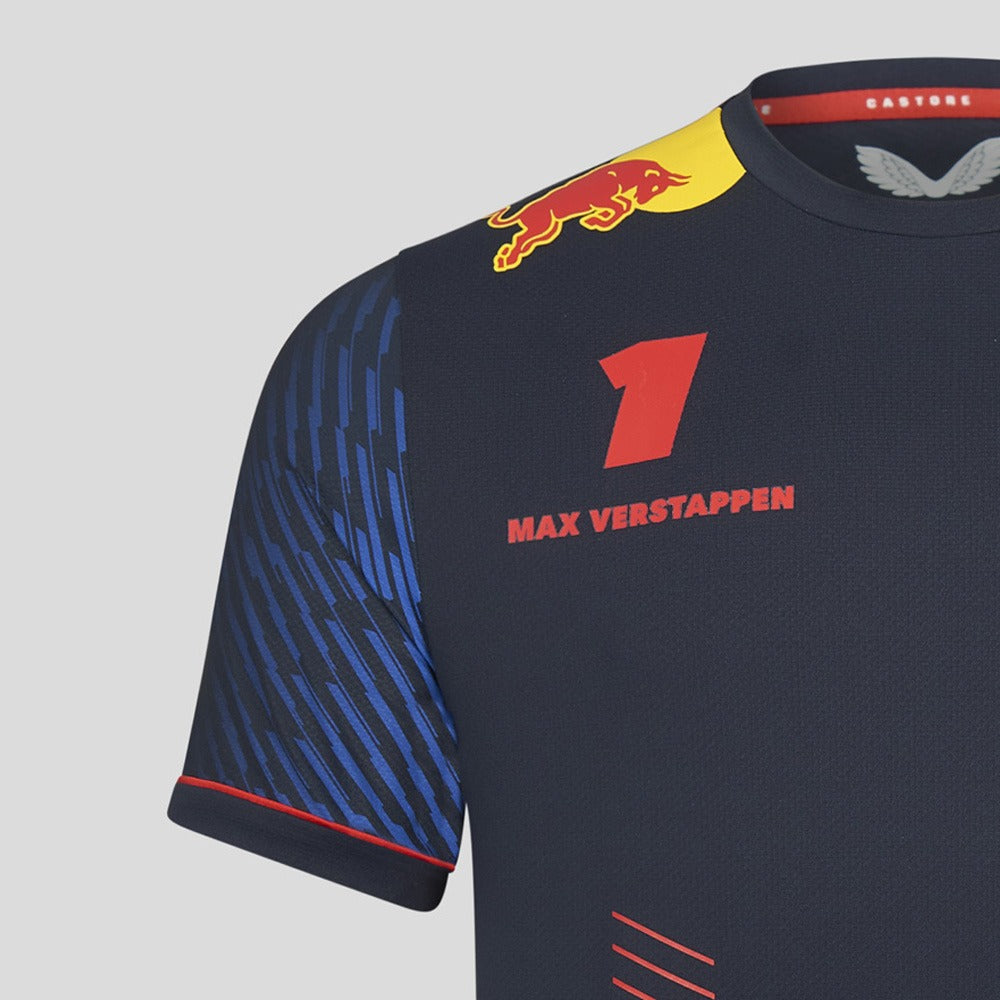 Red Bull Racing F1 2023 Team Driver Max Verstappen Tee Mens - Night Sky