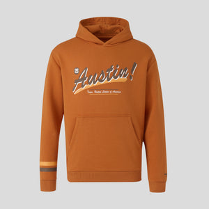 McLaren Racing F1 Austin Stripe Sleeve Hoodie Unisex - Burnt Orange
