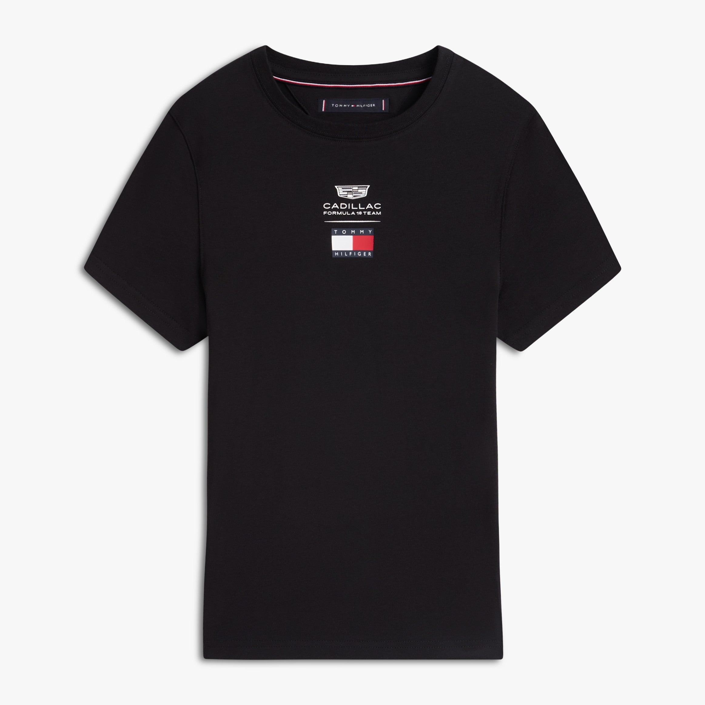 Cadillac F1 X Tommy Hilfiger Logo Baby Tee Womens - Black